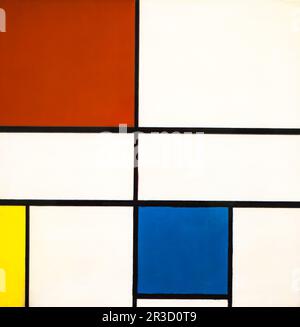 Composition C (N° III) avec rouge, jaune et bleu, Piet Mondrian, peinture à l'huile sur toile, 1935. En exposition à Tate Modern, Londres, Royaume-Uni. Banque D'Images