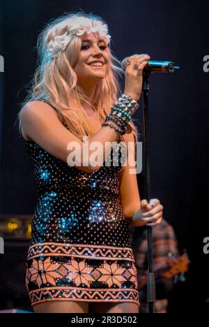 Pixie Lott, V2009, Hylands Park, Chelmsford, Essex, Royaume-Uni - 22 août 2009 Banque D'Images