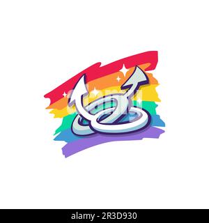Free Vector gay Pride Month lgbt arc-en-ciel symboles homme icône Illustration de Vecteur