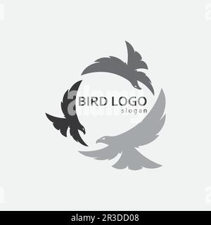 Motif oiseaux et hirondelles et ailes d'animaux vectorielles et oiseau volant Illustration de Vecteur