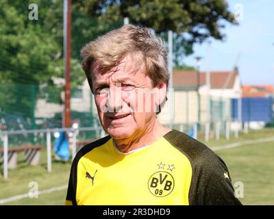 Footballeur allemand Frank Mill BVB Borussia Dortmund Banque D'Images