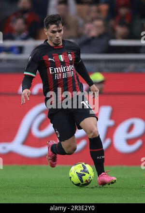 Milan, Italie, 20th mai 2023. Brahim Diaz de l'AC Milan pendant la série Un match à Giuseppe Meazza, Milan. Le crédit photo devrait se lire: Jonathan Moscrop / Sportimage Banque D'Images