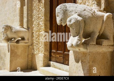 Détails de la cathédrale de Matera, Cattedrale di Maria Santissima della Bruna e Sant'Eustache, dans la région Basilicate en Italie Banque D'Images