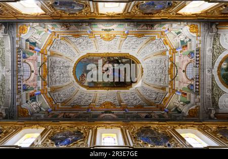 Détails de la cathédrale de Matera, Cattedrale di Maria Santissima della Bruna e Sant'Eustache, dans la région Basilicate en Italie Banque D'Images