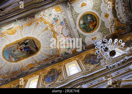 Détails de la cathédrale de Matera, Cattedrale di Maria Santissima della Bruna e Sant'Eustache, dans la région Basilicate en Italie Banque D'Images