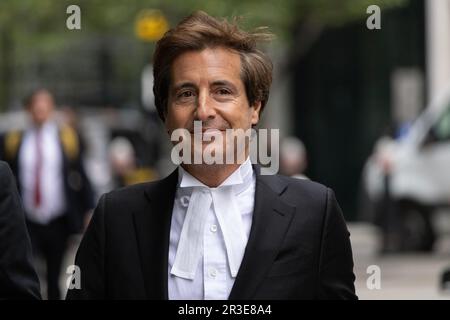 Davis Sherborne QC, Barrister de haut niveau dans l'épicentre juridique du système judiciaire, à la Cour royale de justice, centre de Londres, Angleterre, Royaume-Uni Banque D'Images