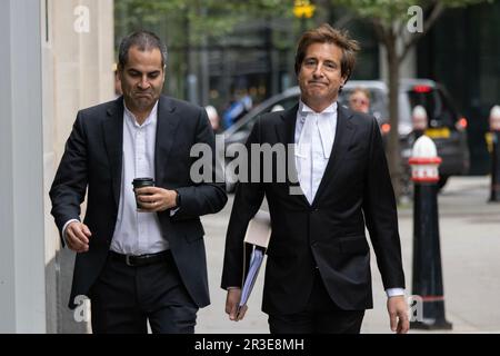 Davis Sherborne QC, Barrister de haut niveau dans l'épicentre juridique du système judiciaire, à la Cour royale de justice, centre de Londres, Angleterre, Royaume-Uni Banque D'Images