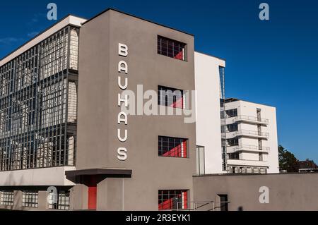 Bauhaus Dessau en Saxe Anhalt Allemagne Banque D'Images