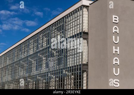 Bauhaus Dessau en Saxe Anhalt Allemagne Banque D'Images