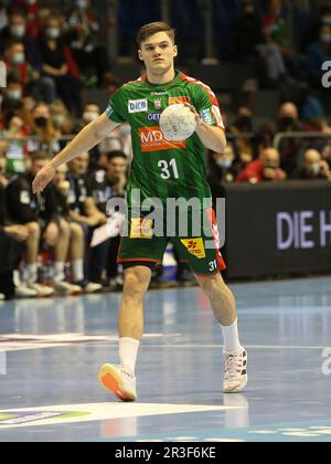 Joueur néerlandais de handball Kay Smits SC Magdeburg HBL Liqui Moly Handball saison Bundesliga 2022-23 Banque D'Images