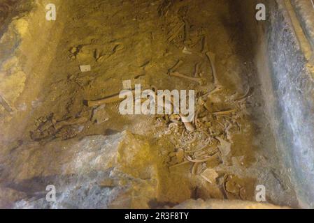 Catacombes de Saint-Paul, Rabat, Malte Banque D'Images