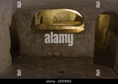 Catacombes de Saint-Paul, Rabat, Mer méditerranée, pays insulaire, Malte Banque D'Images