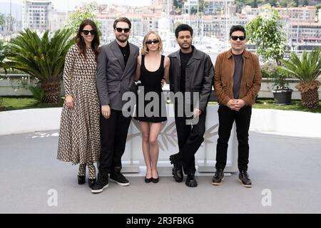 Cannes, France. 23rd mai 2023. Abel 'The Weeknd' Tefaye, Lily-Rose Depp, Sam Levinson et Ashley Levinson assistent à la photo Idol lors du festival annuel de Cannes 76th au Palais des Festivals sur 23 mai 2023 à Cannes, France. Photo de David Niviere/ABACAPRESS.COM crédit: Abaca Press/Alay Live News Banque D'Images