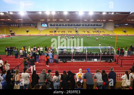 Monaco, Monaco. 23rd mai 2023. Monaco, 23 mai 2023. Un match de football de charité au stade Louis II de Monaco sur 23 mai 2023. Le World Stars football Match a eu lieu mardi soir avant le Grand Prix de Monaco de Formule 1 et a été joué par l'équipe de pilotes, dont F1 pilotes, et le Star Team MC. Cette année marque l'organisation 30th de l'événement caritatif. Credit: Beata Zawrzel/Alay Live News Banque D'Images