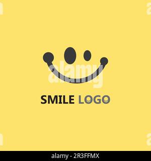 Smile icône, sourire, logo vecteur design Happy emoticon Business, drôle design et vecteur emoji bonheur Illustration de Vecteur