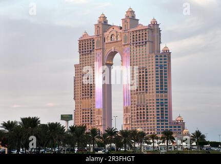 Port de plaisance d'Abu Dhabi. l'hôtel rixos Banque D'Images