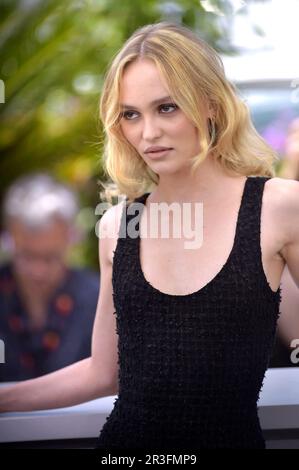 Cannes, France. 23rd mai 2023. Lily-Rose Depp arrive au photocall 'Idol' lors du festival annuel du film de Cannes 76th au Palais des Festivals sur 23 mai 2023 à Cannes, France. Photo de Rocco Spaziani/UPI crédit: UPI/Alay Live News Banque D'Images