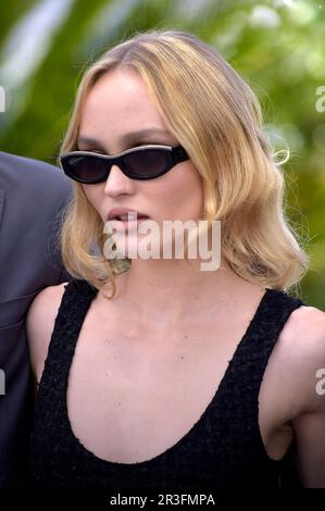Cannes, France. 23rd mai 2023. Lily-Rose Depp arrive au photocall 'Idol' lors du festival annuel du film de Cannes 76th au Palais des Festivals sur 23 mai 2023 à Cannes, France. Photo de Rocco Spaziani/UPI crédit: UPI/Alay Live News Banque D'Images