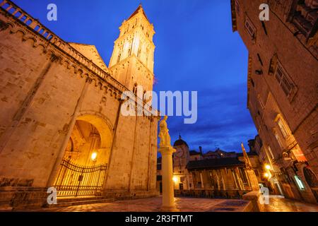 Catedral de San Lorenzo,1240, -Catedral de San Juan-, Trogir, costa dalmata, Croacia, Europa. Banque D'Images