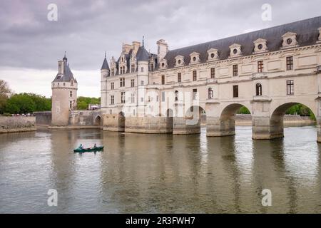 Arcadas del Puente de Diana, le château de Chenonceau, siglo XVI, Chenonceaux, Departamento de Indre y Loira,France,Europe de l'Ouest. Banque D'Images