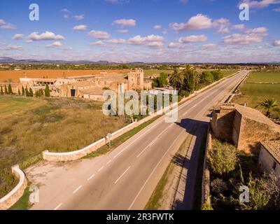 Fils Catlar, antigua possessió fortificada, termino de Campos, Majorque, îles Baléares, Espagne. Banque D'Images