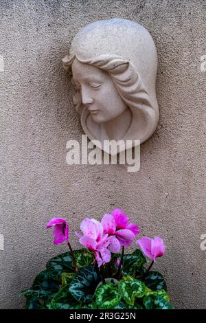 Cimetière ses Salines, Majorque, Iles Baléares, Espagne. Banque D'Images