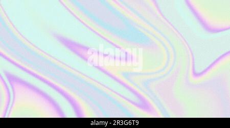 Arrière-plan holographique abstrait couleur liquide irisée gradient de bruit effet de texture Banque D'Images