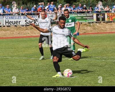 Leon Bell Bell (1.FC Magdeburg) -DFB DFL football 2.Bundesliga saison 2022-2023 test match Grün Weiss Ilsenburg - 1. FC Magdebu Banque D'Images