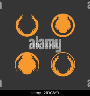 Modèle d'illustration de flamme de feu vecteur puissance, chaud, icône, logo, lumière, diable, feu, abstrait Illustration de Vecteur