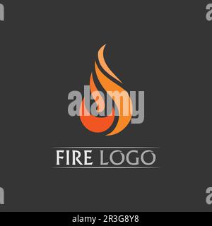 Modèle d'illustration de flamme de feu vecteur puissance, chaud, icône, logo, lumière, diable, feu, abstrait Illustration de Vecteur