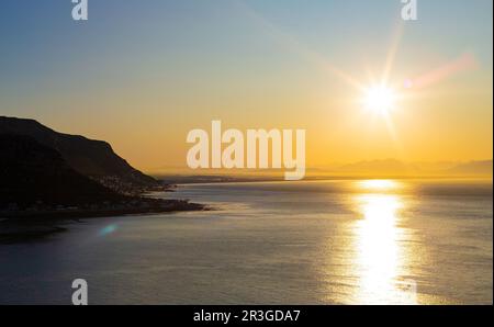 Vue panoramique sur False Bay, le Cap Banque D'Images