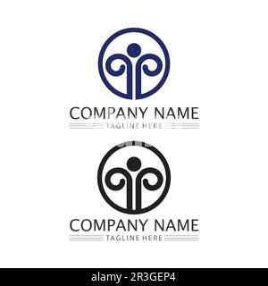 People logo, Team, Succes People Work, Group and Community, Group Company and Business logo vector and design Care, Family Icon Succes logo Illustration de Vecteur