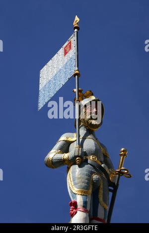 Fontaine Fritschi à Lucerne Banque D'Images