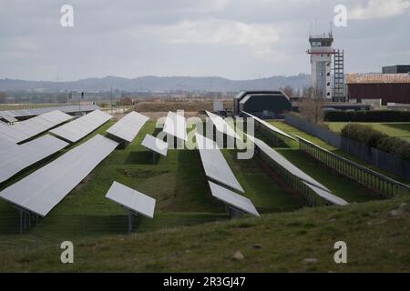 Cellule photovoltaïque en hessental Banque D'Images