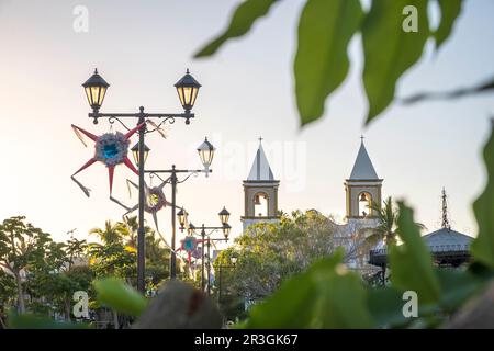 Misión San José del Cabo, Baja California sur, au coucher du soleil Banque D'Images