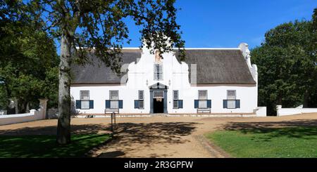 Groot Constantia Wine Estate, bâtiment historique de style architectural hollandais, le Cap, Afrique du Sud Banque D'Images