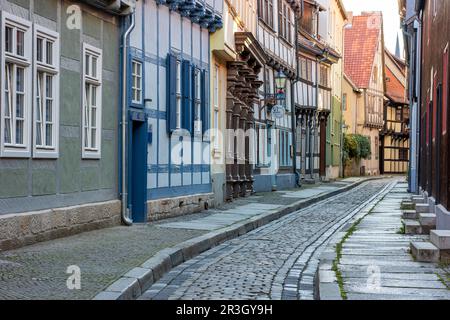 Vieille ville historique de Quedlinburg Banque D'Images