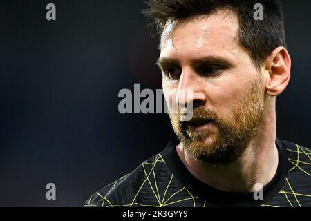 Auxerre, France. 21st mai 2023. Leo Lionel Messi lors du championnat français Ligue 1, match de football entre AJ Auxerre et Paris Saint-Germain sur 21 mai 2023 au stade Abbé-Deschamps à Auxerre, France - photo Victor Joly/DPPI crédit: DPPI Media/Alamy Live News Banque D'Images