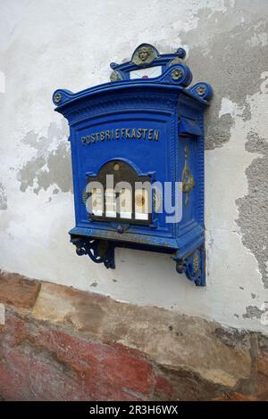 Boîte postale historique à Alsfeld à Hesse Banque D'Images