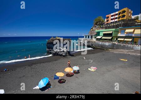 Playa de Charco Verde, la Palma, Îles Canaries, Espagne Banque D'Images