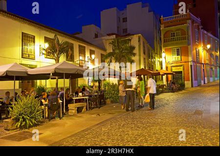 Placeta de Borrero dans la vieille ville de Santa Cruz de la Palma, la Palma, îles Canaries, Espagne Banque D'Images