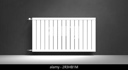 Radiateur classique devant l'arrière-plan - 3D Illustration Banque D'Images