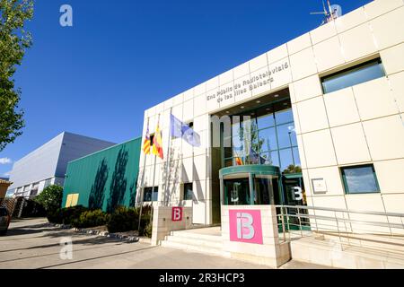 Radiodiffusion publica de las Islas Baleares, IB3, Poligono Industrial Fils Bugadelles, Calvià, Mallorca, baleares, Espagne, Europe. Banque D'Images