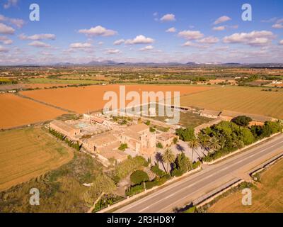 Fils Catlar, antigua possessió fortificada, termino de Campos, Majorque, îles Baléares, Espagne. Banque D'Images