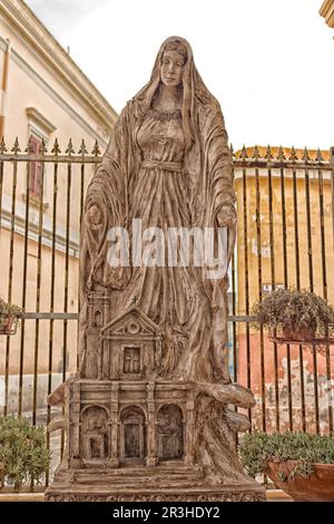 Statue de la Vierge Marie bénie à Gallipoli (le) Banque D'Images