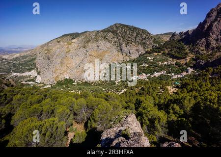 Valle de Belerda, Parque Natural sierras de Cazorla, Segura y Las Villas, Jaén, Andalousie, espagne. Banque D'Images