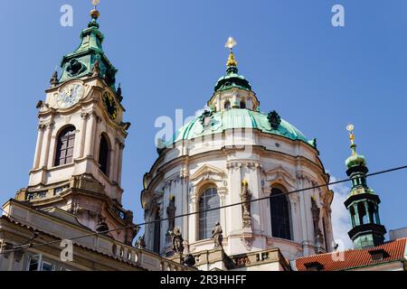 L'église Saint-Nicolas à Prague Banque D'Images