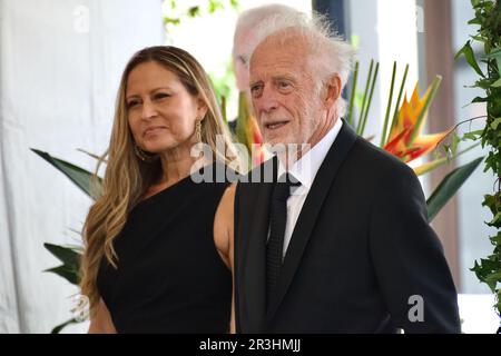 STOCKHOLM, SUÈDE - 23 MAI 2023 : Chris Blackwell participe au prix de la musique polaire 2023 à Stockholm, Suède. Banque D'Images