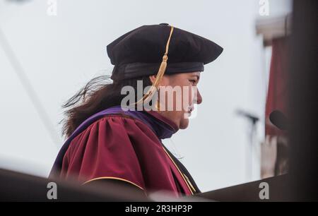 Boston, États-Unis. 22nd mai 2023. Son Excellence U.S. L'ambassadeur en Ukraine, Oksana Markarova, remet l'adresse de départ à la classe de diplômés de 2023 au Boston College de Boston, Massachusetts, sur 22 mai 2023. (Credit image: © Svet Jacqueline/ZUMA Press Wire) USAGE ÉDITORIAL SEULEMENT! Non destiné À un usage commercial ! Banque D'Images