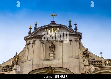 L'église Saint-Nicolas à Prague Banque D'Images